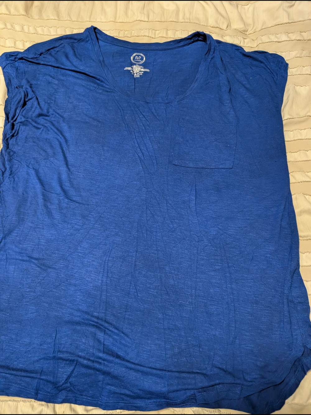 Maurices Women's Short Sleeve Pocket Tee in Royal Blue